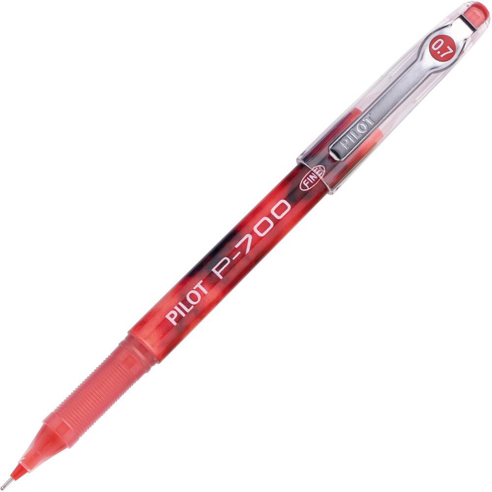 Pilot Precise P-700 Precision Point Fine Capped Gel Rolling Ball Pens - Fine Pen Point - 0.7 mm Pen Point Size - Red Gel-based Ink - Red Barrel - 1 Dozen. Picture 1