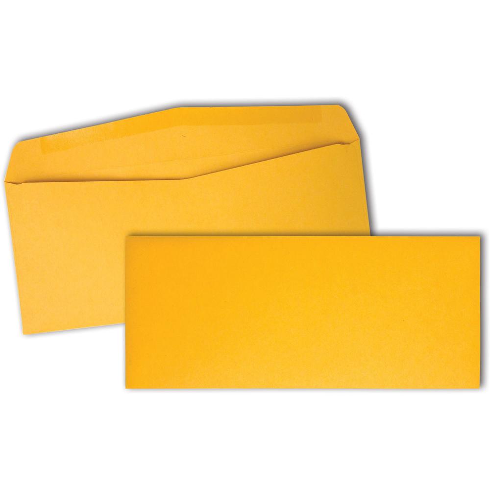 Quality Park Kraft Regular Business Envelopes - Business - #10 - 4 1/8" Width x 9 1/2" Length - 28 lb - Gummed - Kraft - 500 / Box - Kraft. The main picture.