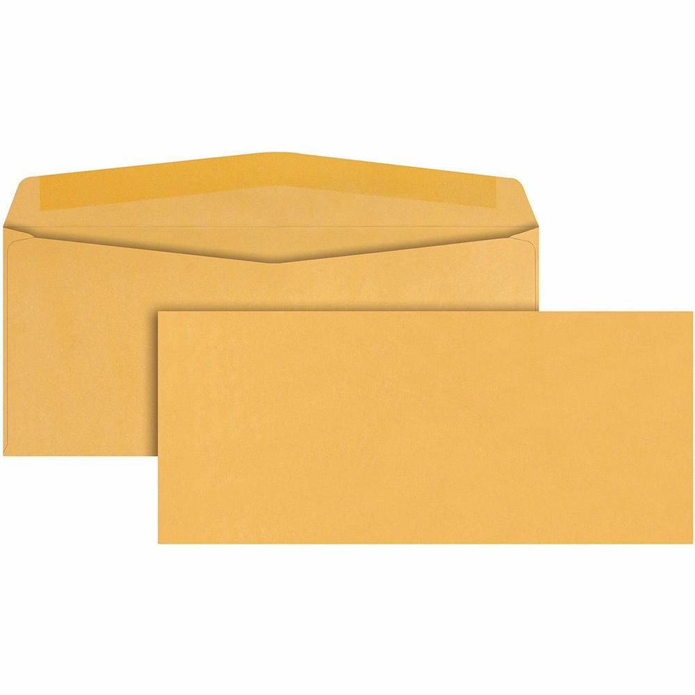 Quality Park No. 12 Envelopes - Business - #12 - 4 3/4" Width x 11" Length - 28 lb - Adhesive - Kraft - 500 / Box - Kraft. Picture 1