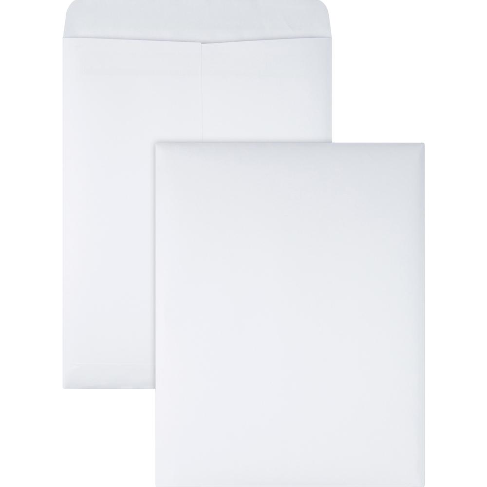 Quality Park Redi-Seal White Catalog Envelopes - Catalog - #12 1/2 - 9 1/2" Width x 12 1/2" Length - 28 lb - Self-sealing - 100 / Box - White. The main picture.