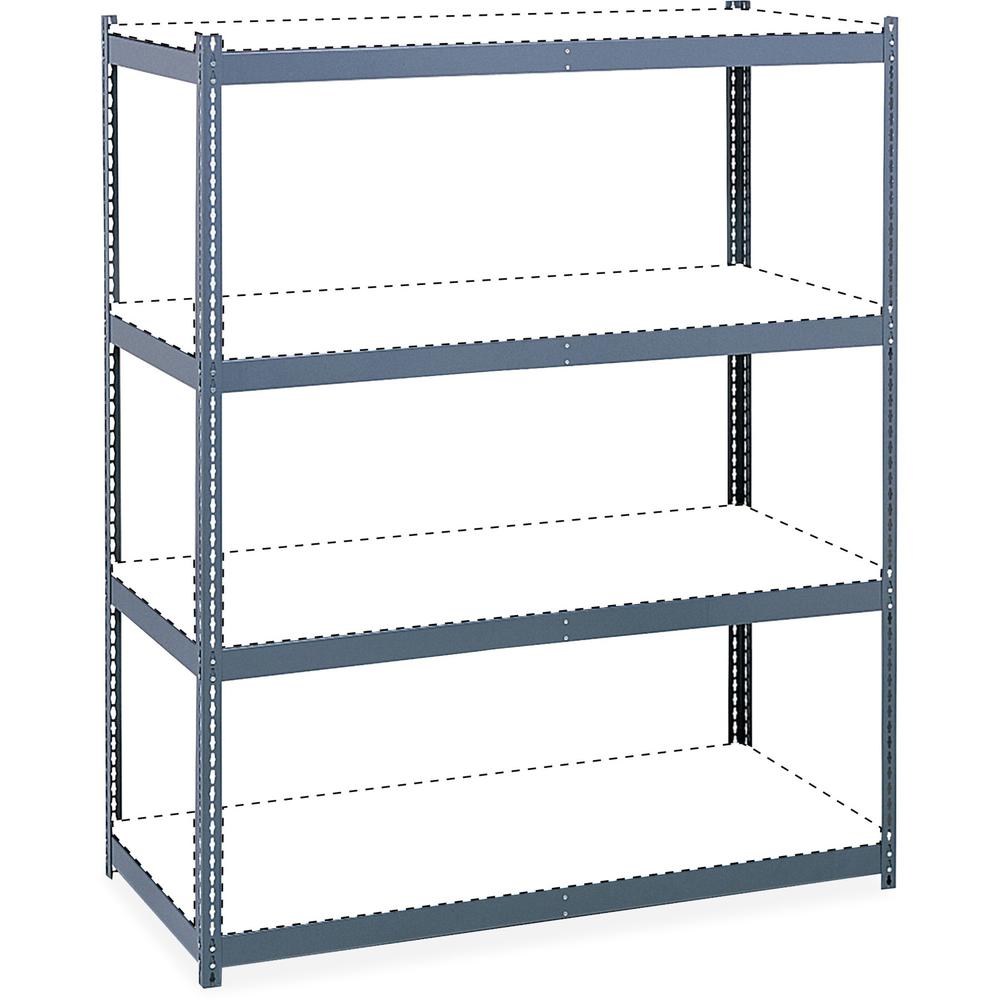 Safco Archival Shelving Steel Frame Box 1 of 2 - 69" x 33" x 84" - 4 x Shelf(ves) - Legal, Letter - 2500 lb Load Capacity - Security Lock - Powder Coated - Assembly Required. Picture 1