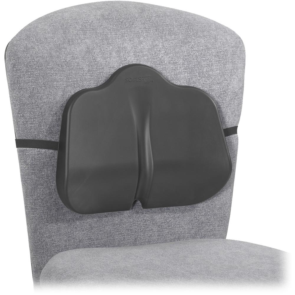 Safco SoftSpot Low Profile Backrest - Black. Picture 1