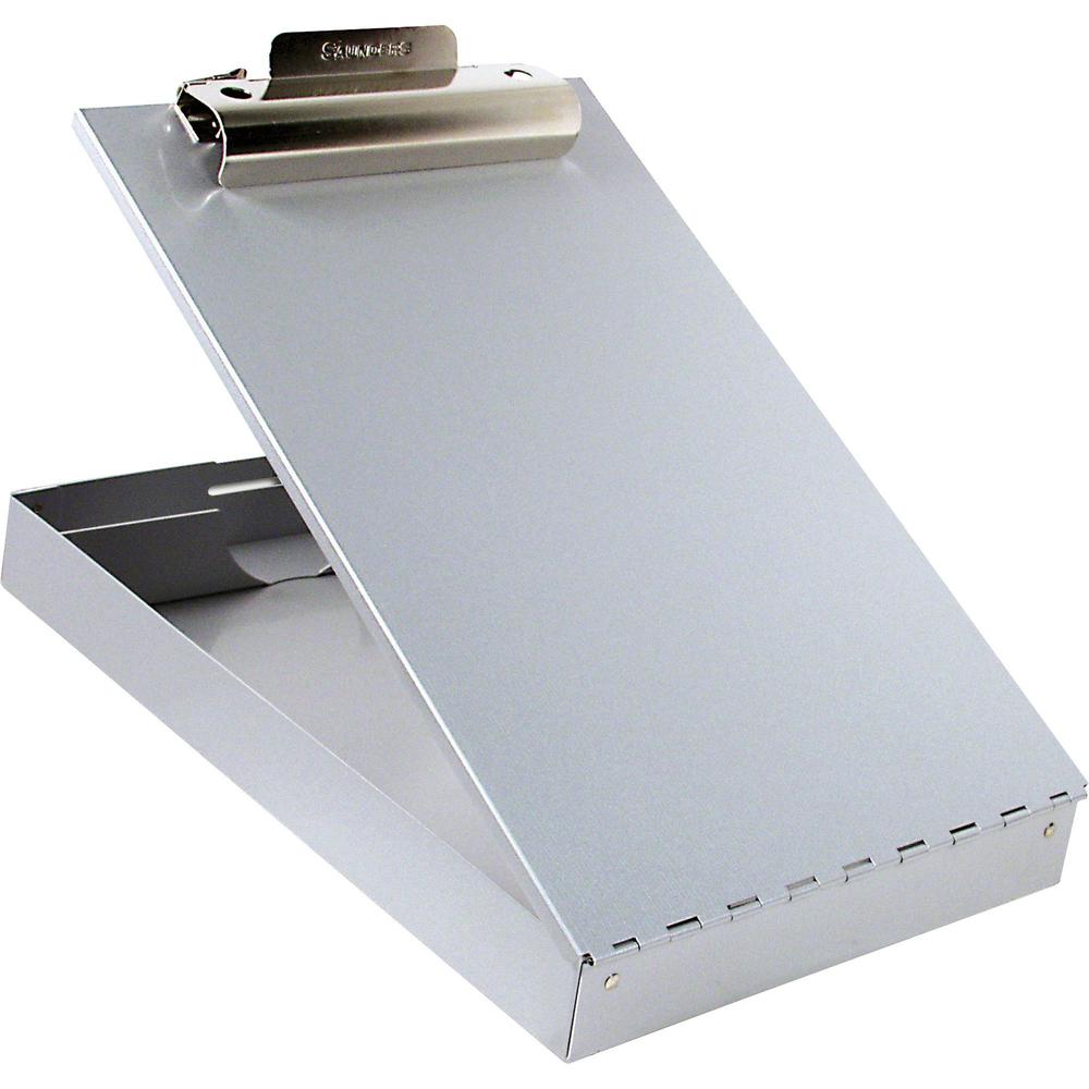 Saunders Redi-Rite Holder/Portable Desktop - 1" Clip Capacity - Storage for Stationary - 8 1/2" x 12" - Aluminum - 1 Each. The main picture.
