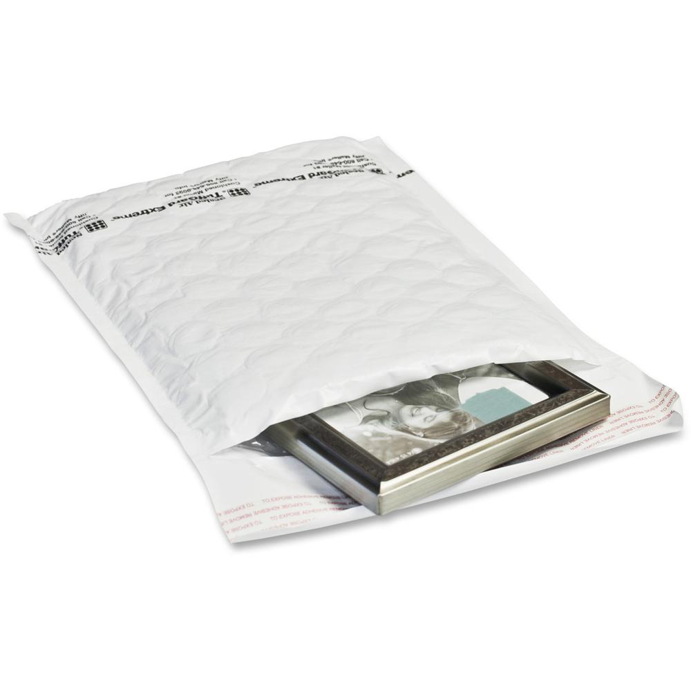 Sealed Air TuffGuard Extreme Cushioned Mailers - Bubble - #2 - 8 1/2" Width x 12" Length - Peel & Seal - 50 / Carton - White. Picture 1