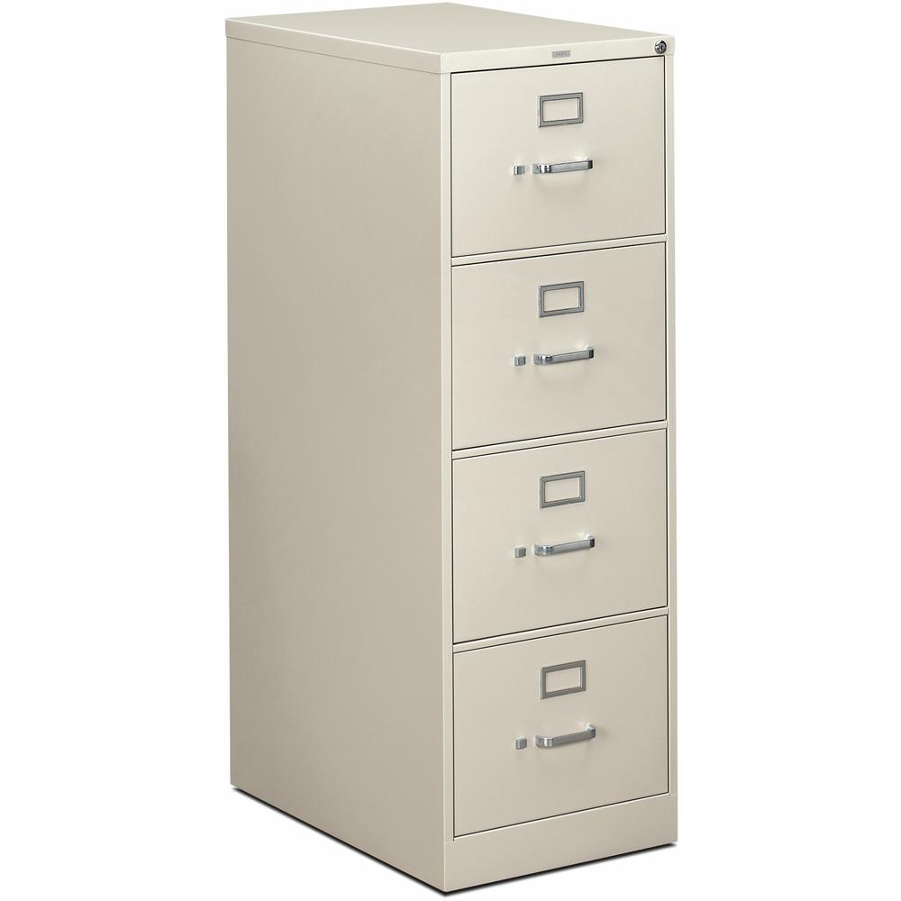HON 310 H314C File Cabinet - 18.3" x 26.5"52" - 4 Drawer(s) - Finish: Light Gray. Picture 1