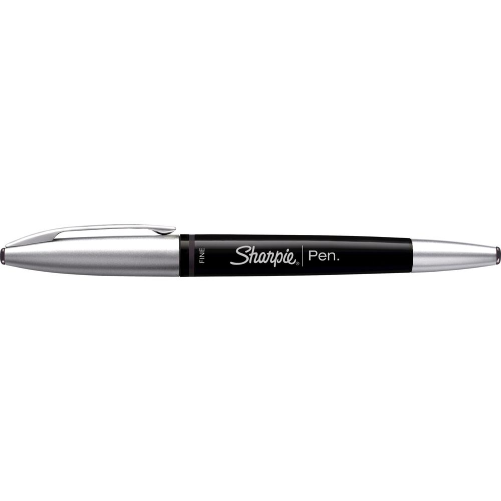Sharpie Pen Grip - Fine Point - Fine Pen Point - Black - Black Barrel - 12 / Dozen. The main picture.