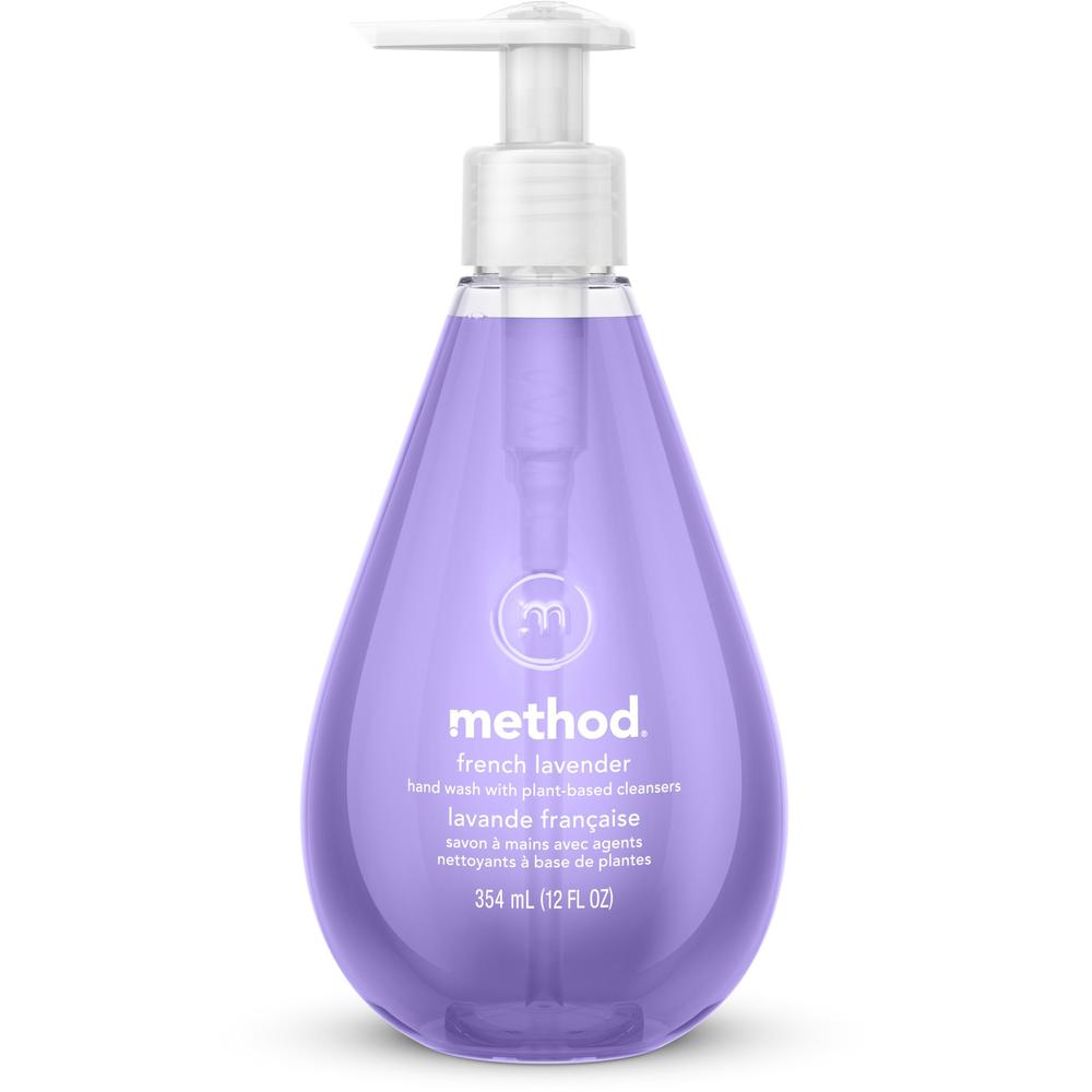 Method Gel Hand Soap - French Lavender ScentFor - 12 fl oz (354.9 mL) - Pump Bottle Dispenser - Bacteria Remover - Hand - Moisturizing - Antibacterial - Lavender - Non-toxic, Triclosan-free, pH Balanc. Picture 1