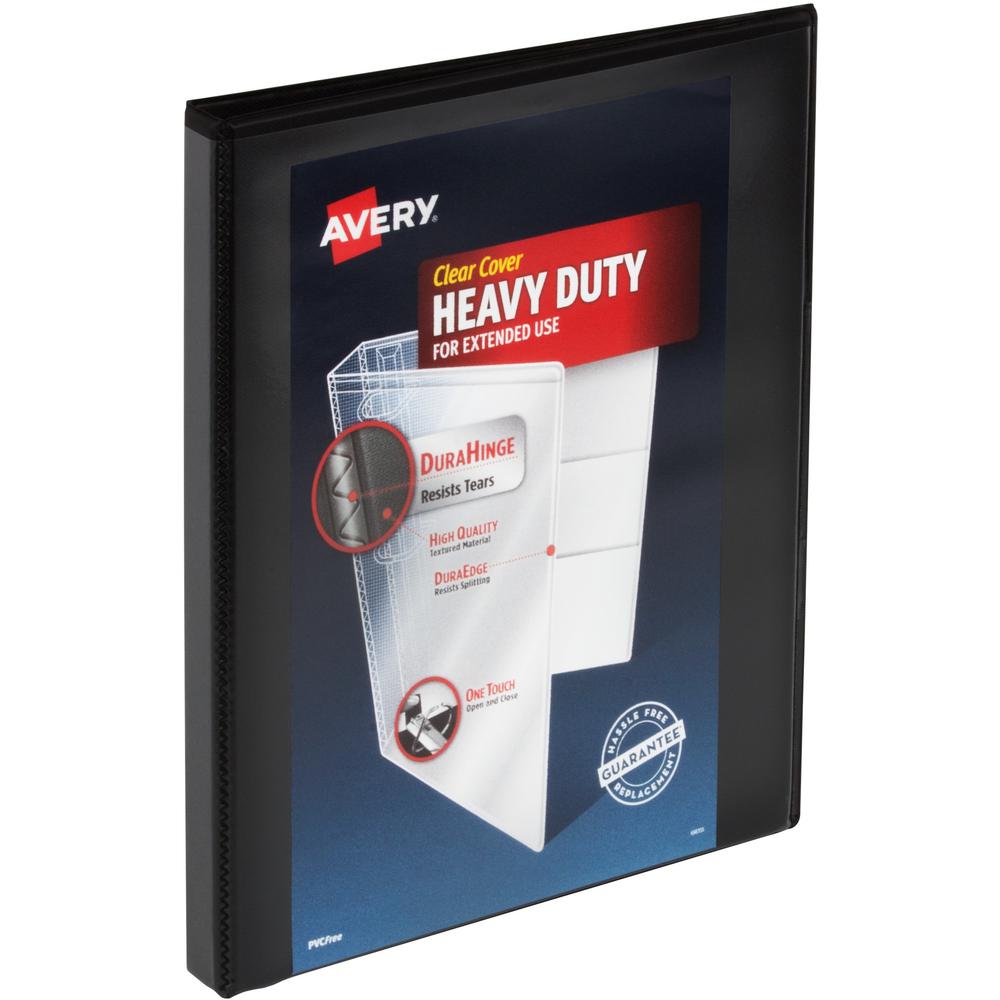 Avery&reg; Heavy-Duty View Binders, 0.5" Slant Rings - 1/2" Binder Capacity - Letter - 8 1/2" x 11" Sheet Size - 135 Sheet Capacity - Slant Ring Fastener(s) - 4 Pocket(s) - Polypropylene - Recycled - . Picture 1