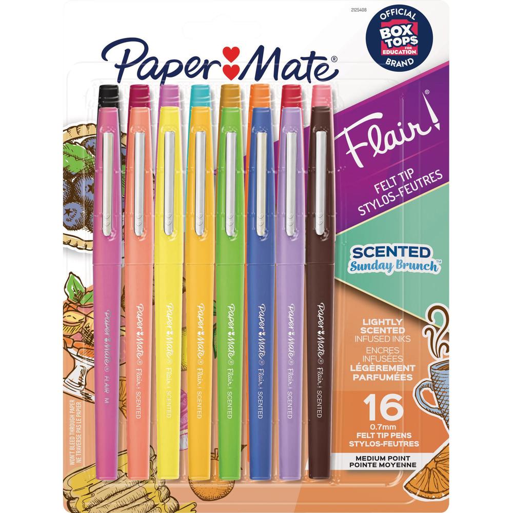 Paper Mate Flair Scented Pens - Medium Pen Point - 0.7112 mm Pen Point Size - Multicolor Water Based Ink - 1 Each. Picture 1