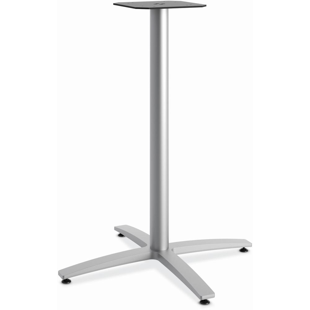 HON Between HBTTX42L Table Base - Textured Silver. Picture 1