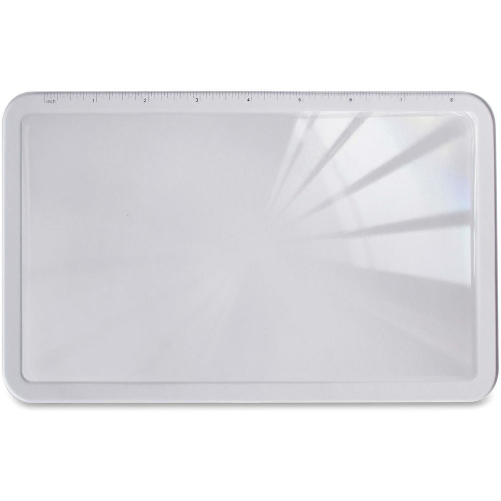 Sparco Handheld Magnifier - Magnifying Area 5" Width x 8.88" Length - Overall Size 9.8" Height x 5.8" Width - Acrylic Lens. Picture 1