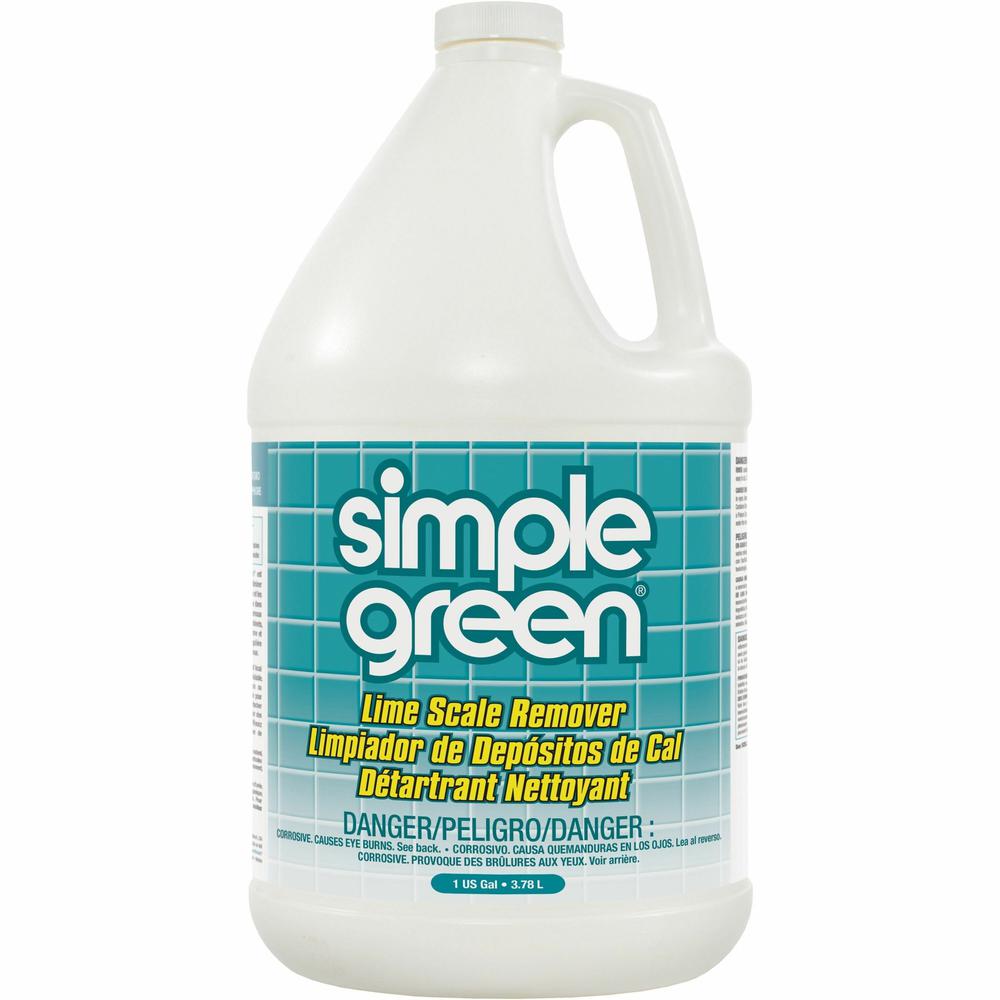 Simple Green Lime Scale Remover - Liquid - 128 fl oz (4 quart) - Wintergreen Scent - 1 Each - White. The main picture.