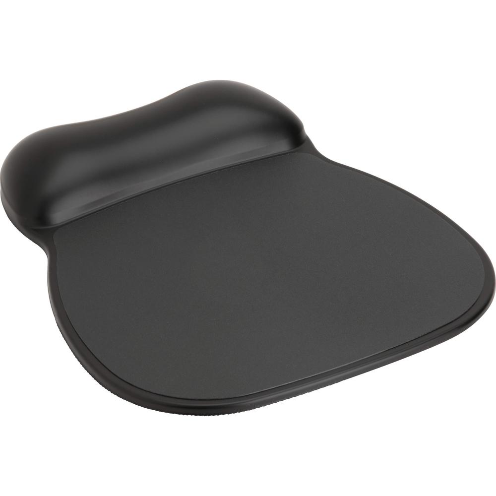 Compucessory Soft Skin Gel Wrist Rest & Mouse Pad - 9" x 11" x 0.75" Dimension - Black - Gel, Rubber - Stain Resistant - 1 Pack. The main picture.