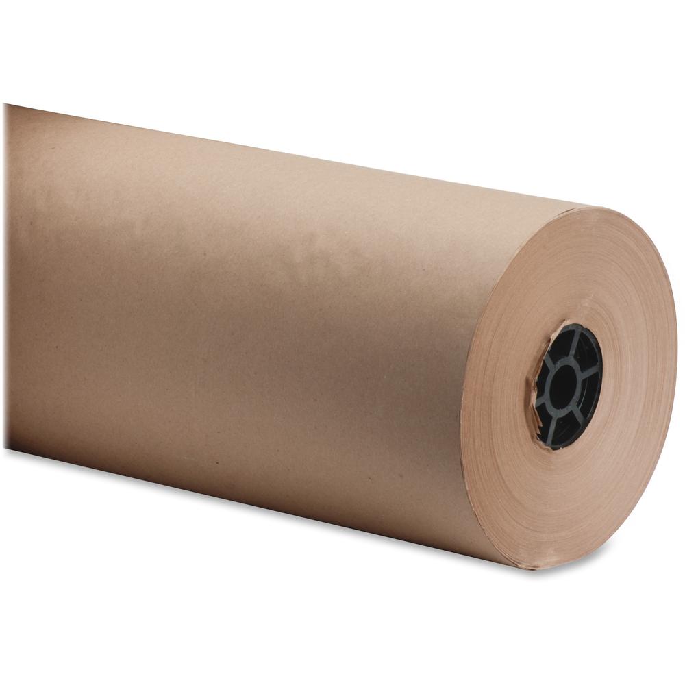 Sparco Bulk Kraft Wrapping Paper - 18" Width x 1050 ft Length - 1 Wrap(s) - Kraft - Brown - 1 / Box. Picture 1