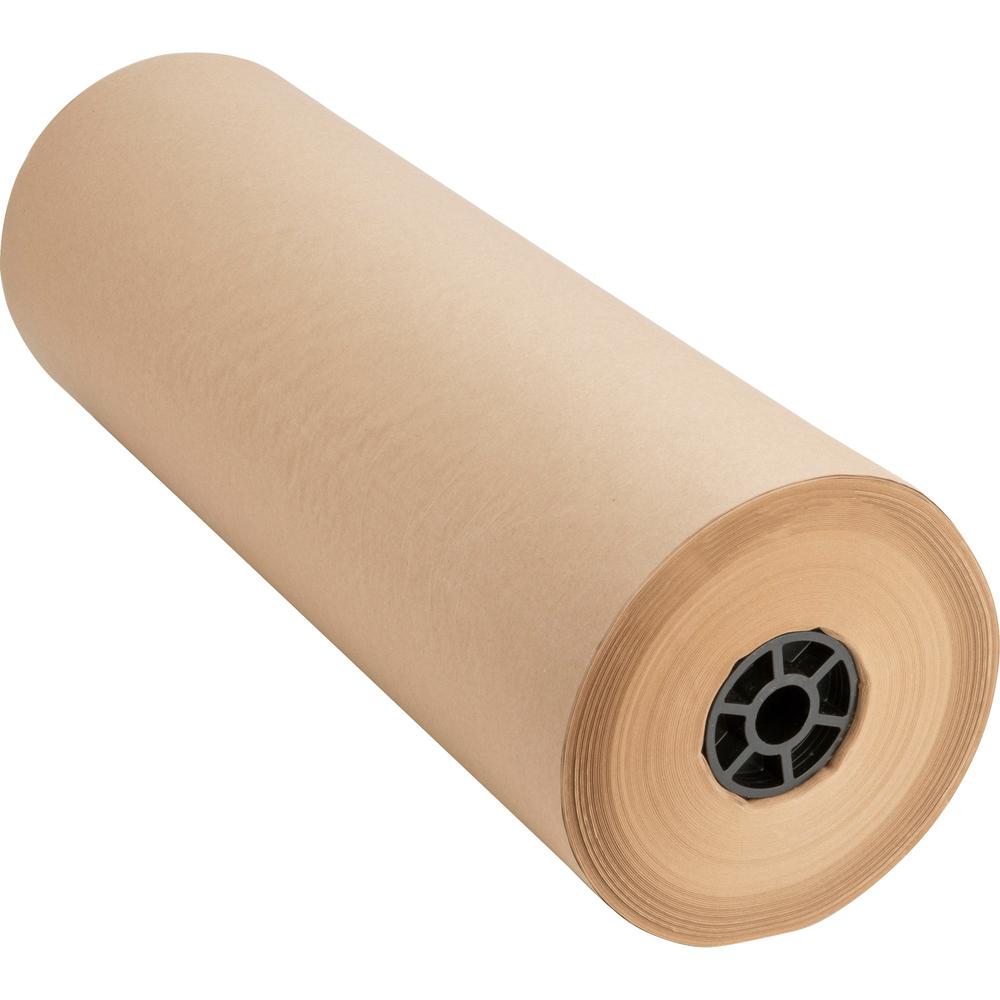 Sparco Bulk Kraft Wrapping Paper - 24" Width x 1050 ft Length - 1 Wrap(s) - Kraft - Brown - 1 / Box. Picture 1