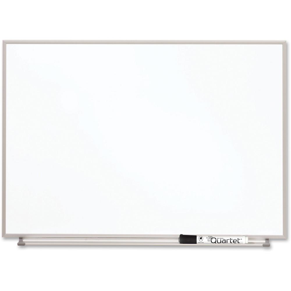 Quartet Matrix Whiteboard - 16" Height x 23" Width - White Surface - Magnetic, Durable - Silver Aluminum Frame - 1 Each. Picture 1