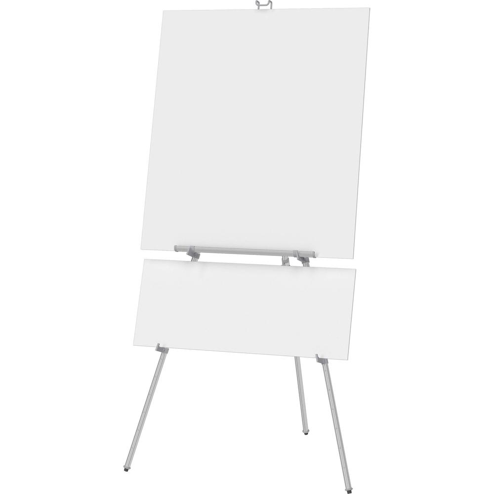 Quartet Heavy-Duty Display Easel - 45 lb Load Capacity - 66" Height - Aluminum, Steel - Silver. Picture 1