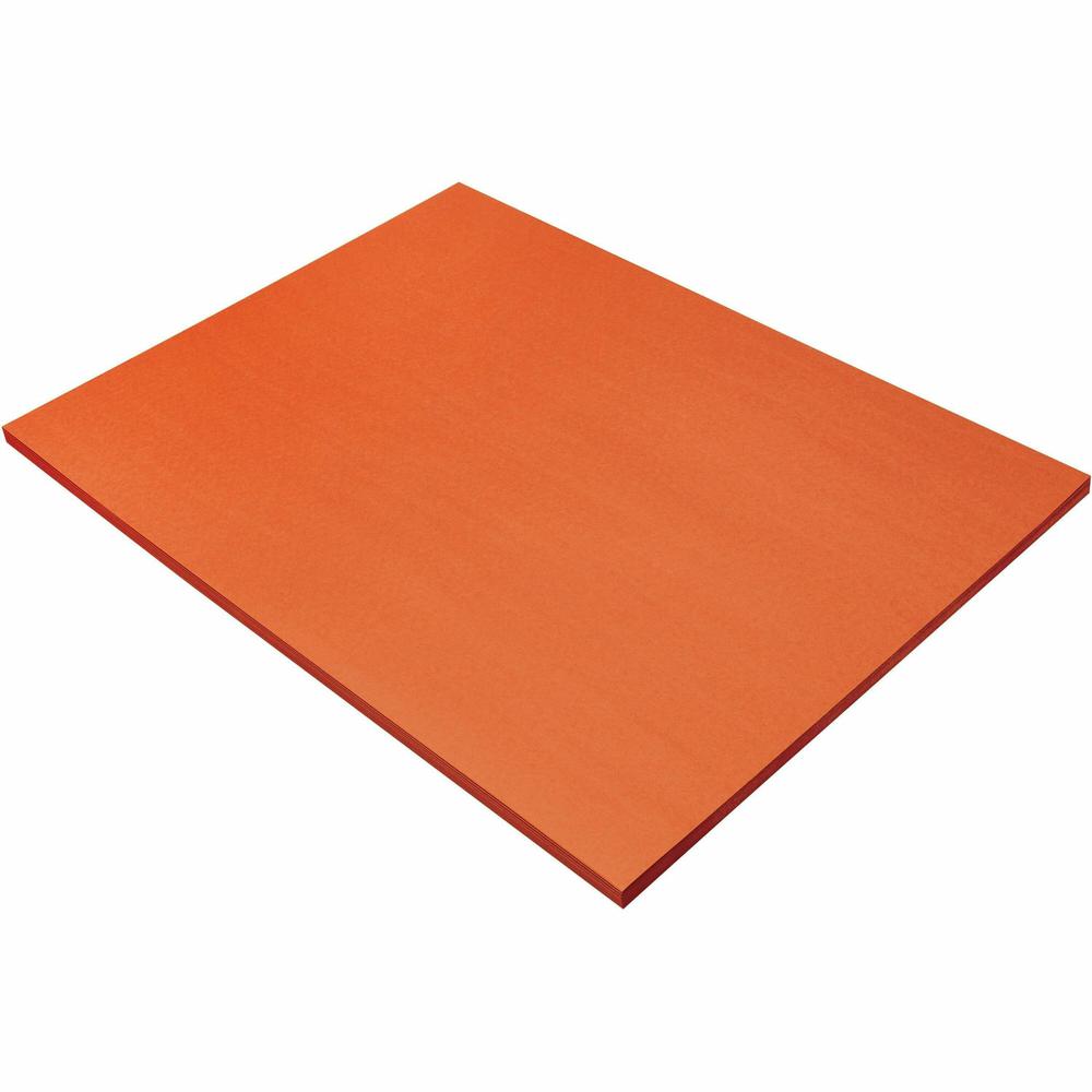 Prang Construction Paper - Multipurpose - 24"Width x 18"Length - 50 / Pack - Orange. Picture 1