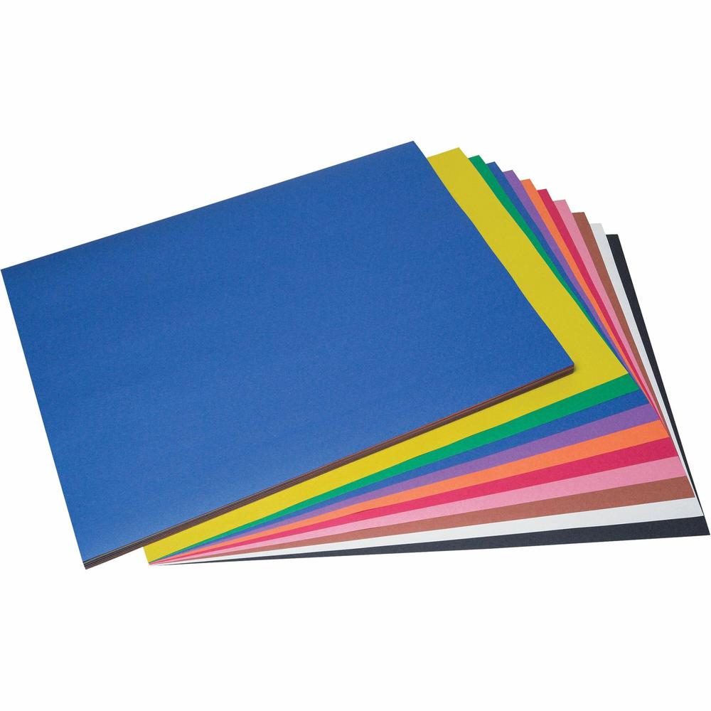 Prang Construction Paper - Multipurpose - 36"Width x 24"Length - 50 / Pack - Assorted. Picture 1