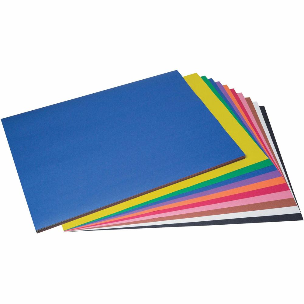 Prang Construction Paper - Multipurpose - 24"Width x 18"Length - 50 / Pack - Assorted. Picture 1