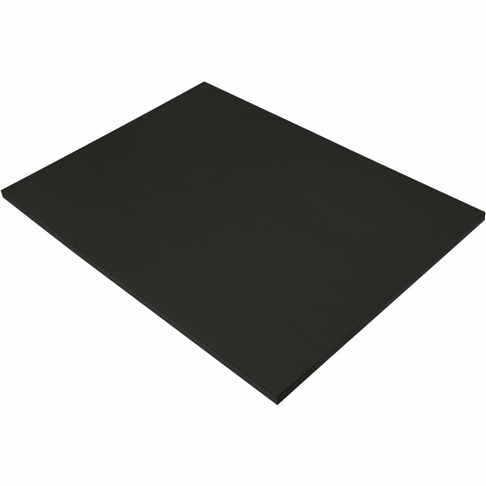 Prang Construction Paper - Multipurpose - 24"Width x 18"Length - 50 / Pack - Black - Groundwood. Picture 1