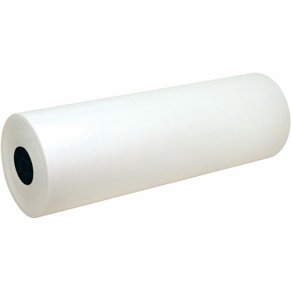 Pacon Kraft Paper - Classroom Activities, Painting, Craft - 7"Height x 24"Width x 1000 ftLength - 1 / Roll - White. Picture 1