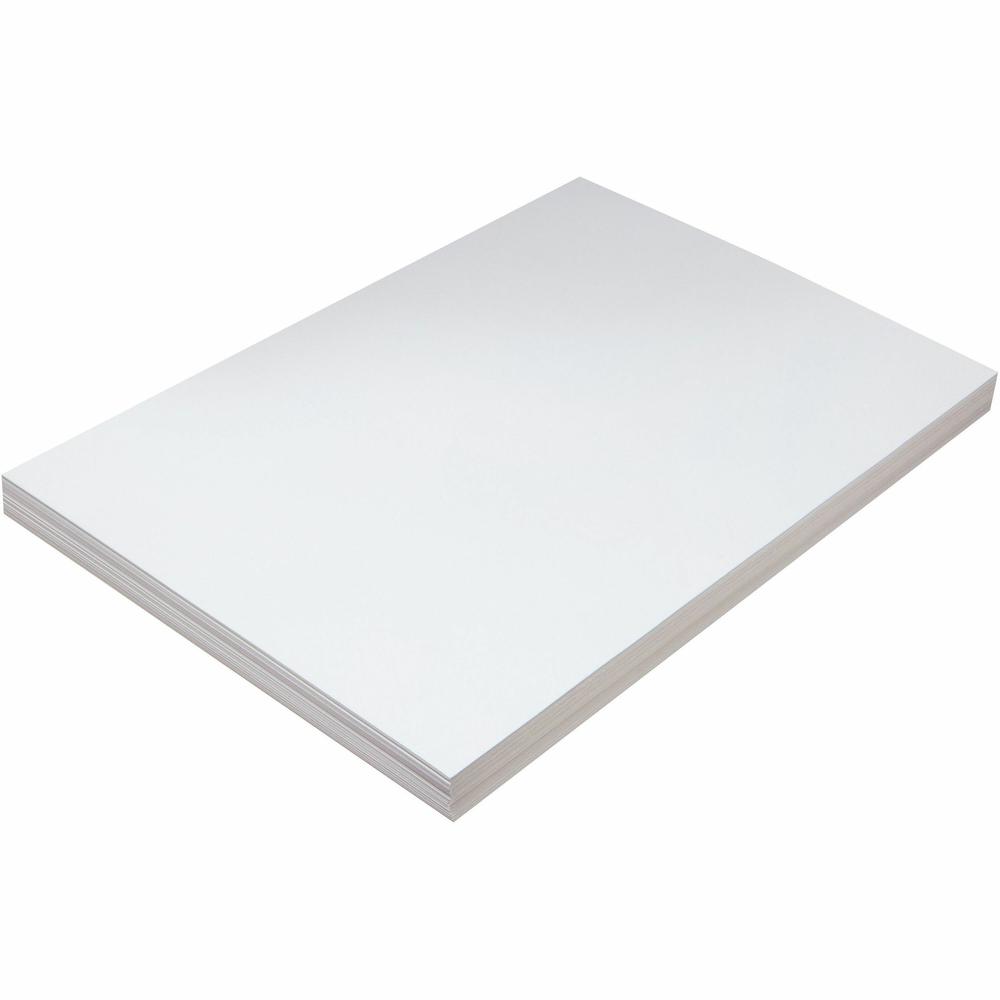 Pacon Medium Weight Multipurpose Tagboard - Multipurpose - 12"Width x 18"Length - 100 / Pack - White. Picture 1
