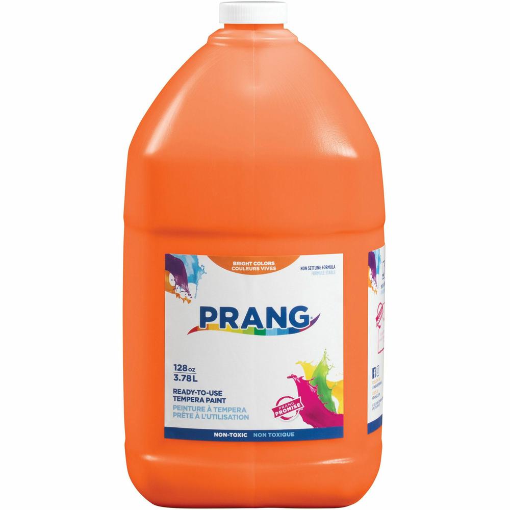 Prang Liquid Tempera Paint - 1 gal - 1 Each - Orange. Picture 1