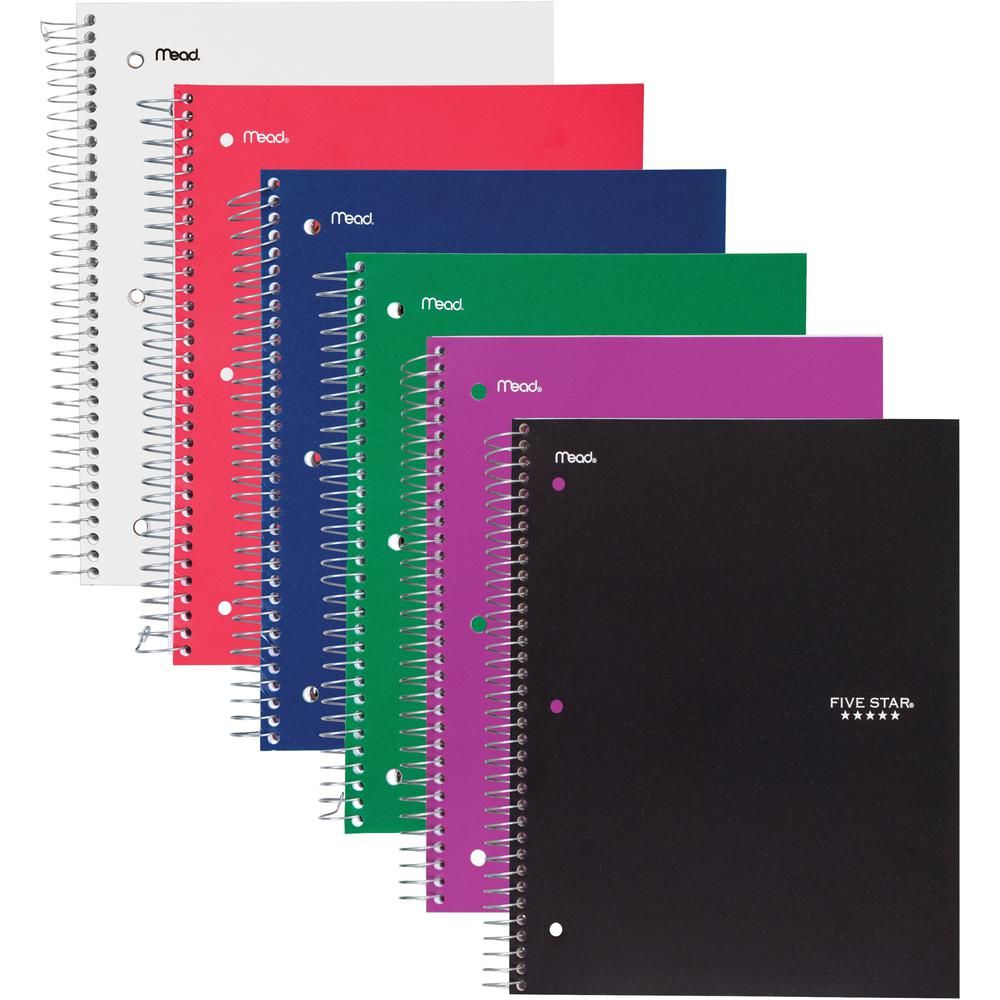 Five Star Three-subject Notebook - 150 Sheet - Wide Ruled - 8" x 10.5". Picture 1