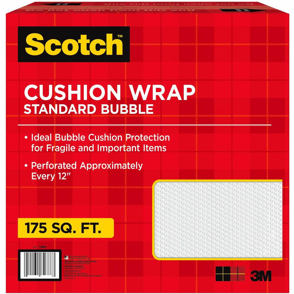 Scotch Jumbo Roll Cushion Wrap - 12" Width x 175 ft Length - Lightweight, Non-scratching - 1 / Carton. Picture 1