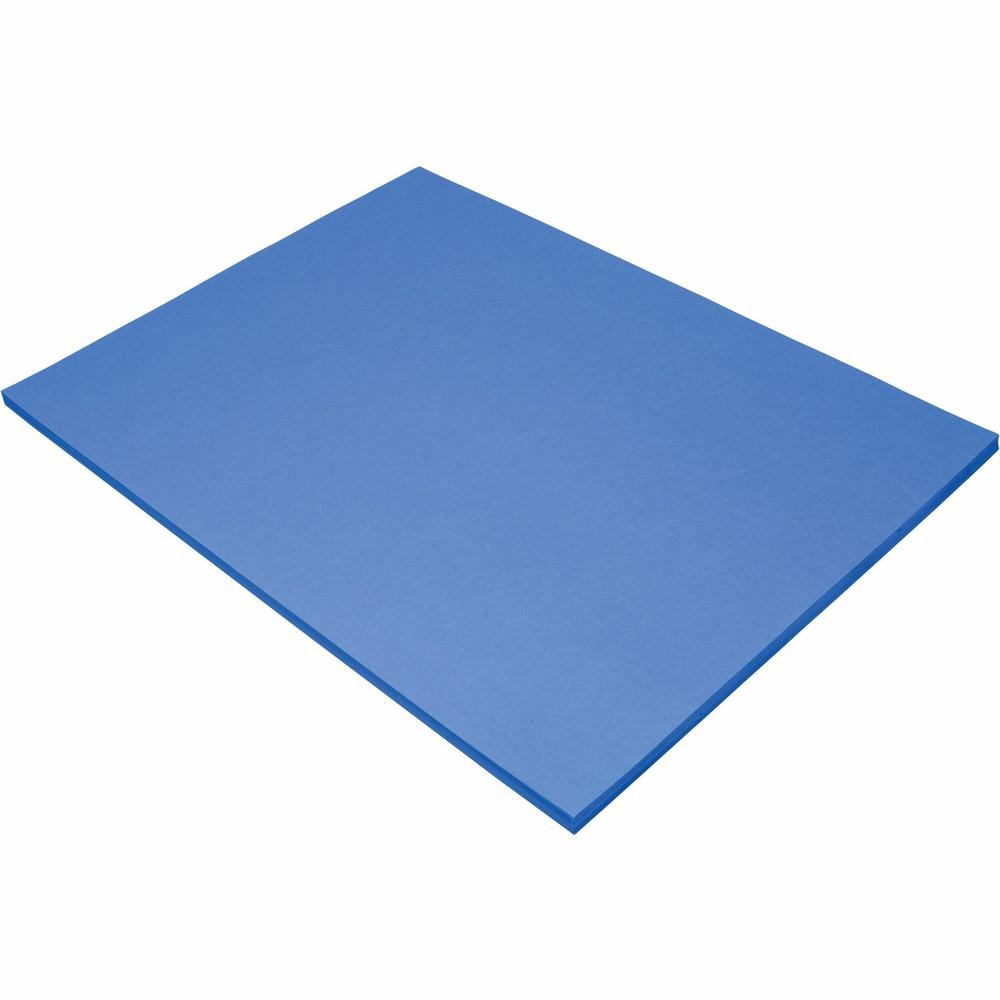 Tru-Ray Construction Paper - 24"Width x 18"Length - 50 / Pack - Blue. Picture 1