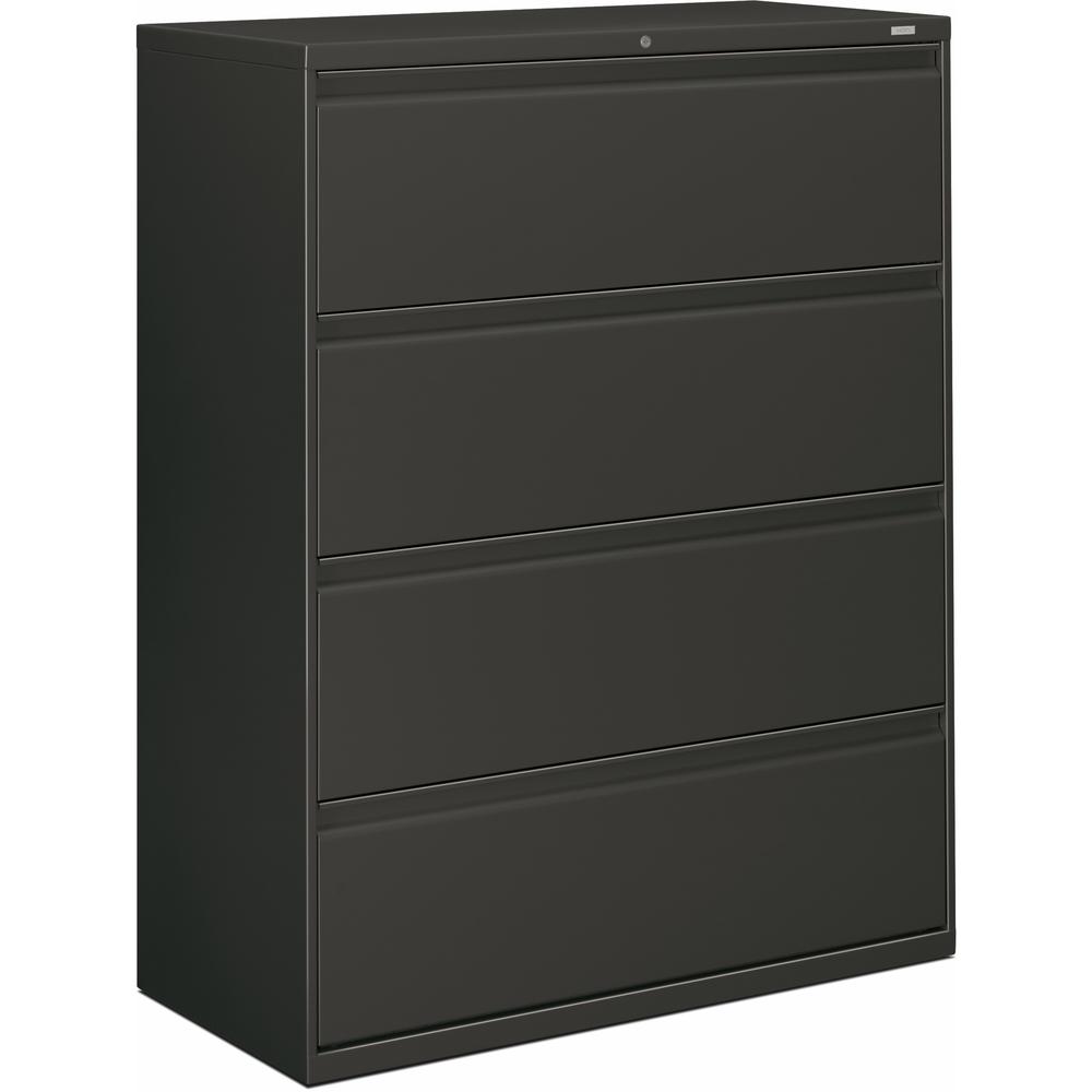 HON Brigade 800 H894 Lateral File - 42" x 18"53.3" - 4 Drawer(s) - Finish: Charcoal. Picture 1