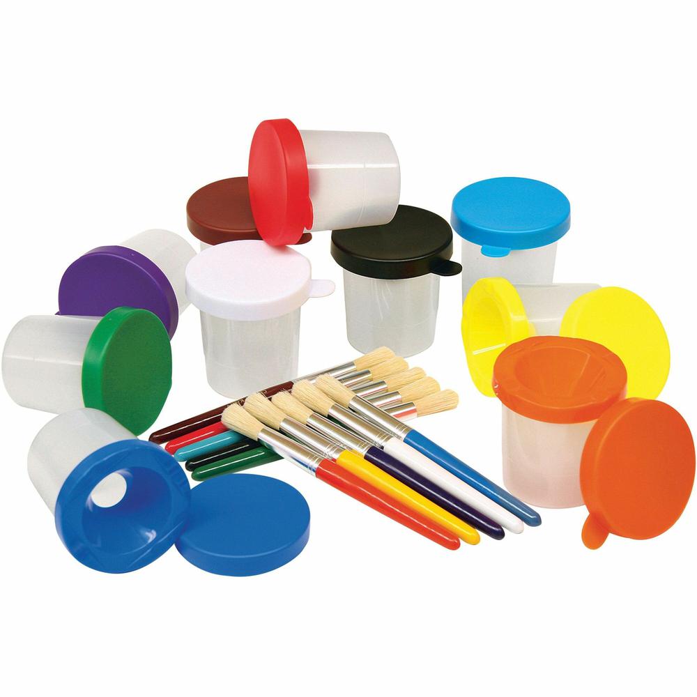 Creativity Street Color-coordinated Painting Set - Art, Painting - 20 / Set - Assorted - Plastic. Picture 1