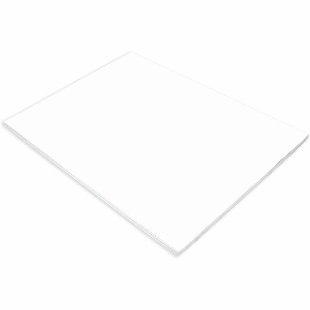 Tru-Ray Construction Paper - Project, Bulletin Board - 24"Width x 18"Length - 50 / Pack - White - Sulphite. Picture 1