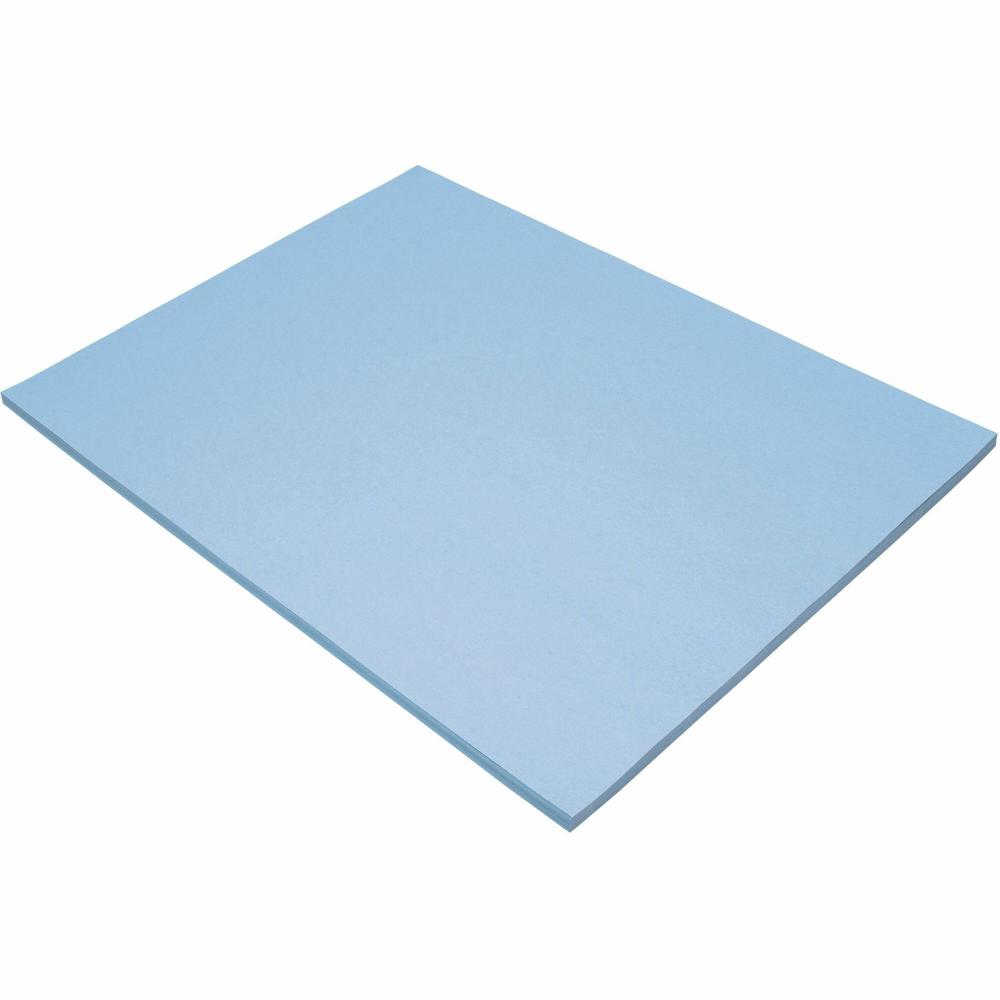 Tru-Ray Construction Paper - Project, Bulletin Board - 24"Width x 18"Length - 50 / Pack - Sky Blue - Sulphite. Picture 1
