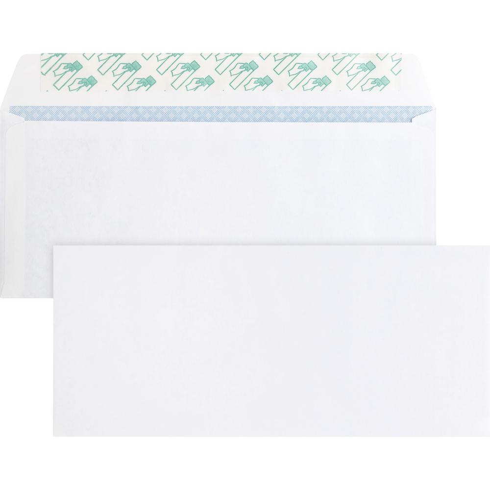 Business Source Regular Tint Peel/Seal Envelopes - Business - #10 - 9 1/2" Width x 4 1/8" Length - 24 lb - Peel & Seal - Wove - 500 / Box - White. Picture 1
