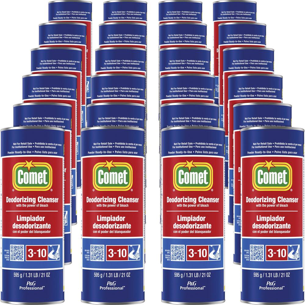 Comet Deodorizing Cleanser - For Multipurpose - 21 oz (1.31 lb) - 24 / Carton - Deodorize. Picture 1