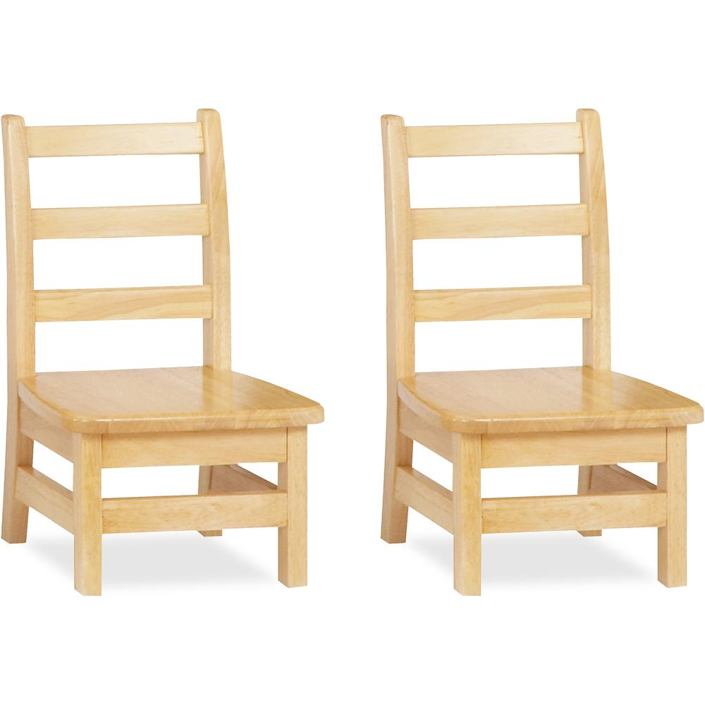 Jonti-Craft KYDZ Ladderback Chair - Maple - Solid Hardwood - 2 / Carton. Picture 1