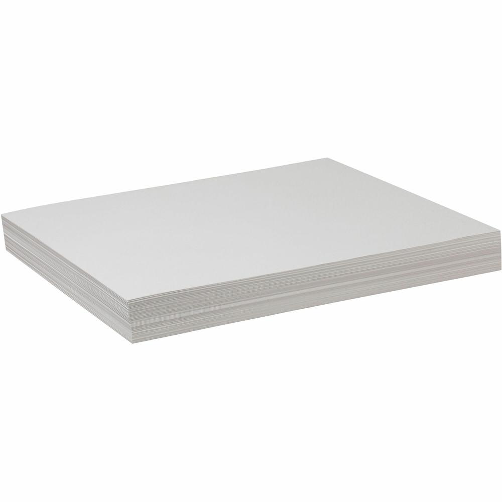Pacon Drawing Paper - 500 Sheets - 18" x 24" - White Paper - Dual Purpose, Standard Weight - 500 / Ream. Picture 1