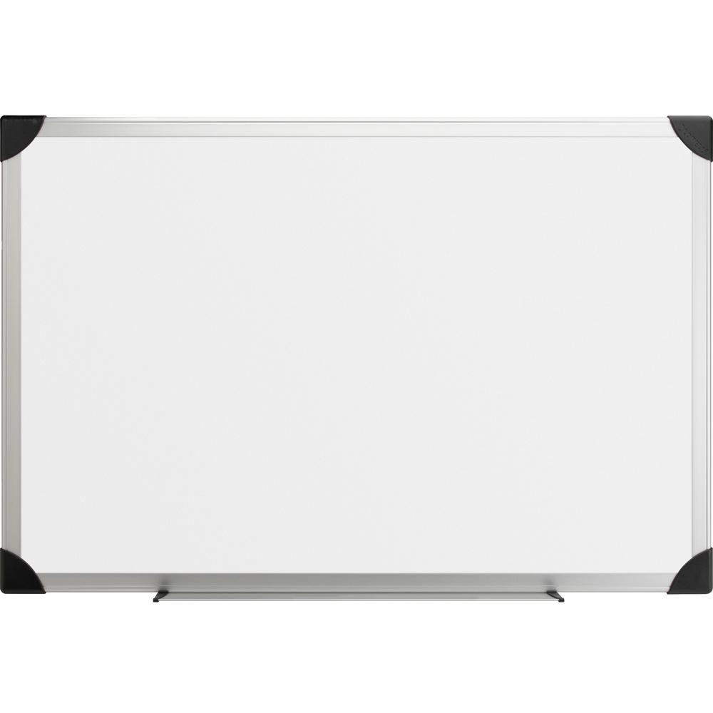 Lorell Dry-erase Board - 72" (6 ft) Width x 48" (4 ft) Height - White Styrene Surface - Aluminum Frame - Ghost Resistant, Scratch Resistant - 1 Each. Picture 1