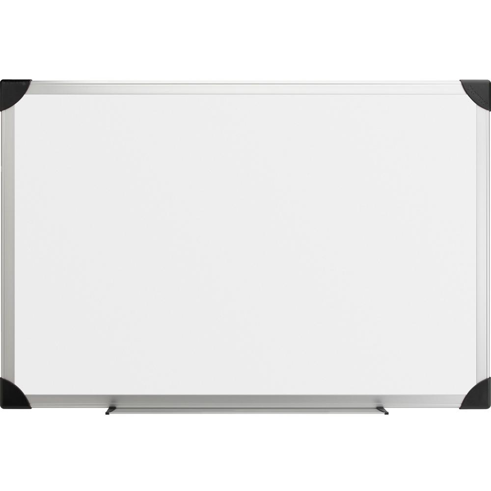 Lorell Aluminum Frame Dry-erase Boards - 96" (8 ft) Width x 48" (4 ft) Height - White Styrene Surface - Aluminum Frame - 1 Each. The main picture.