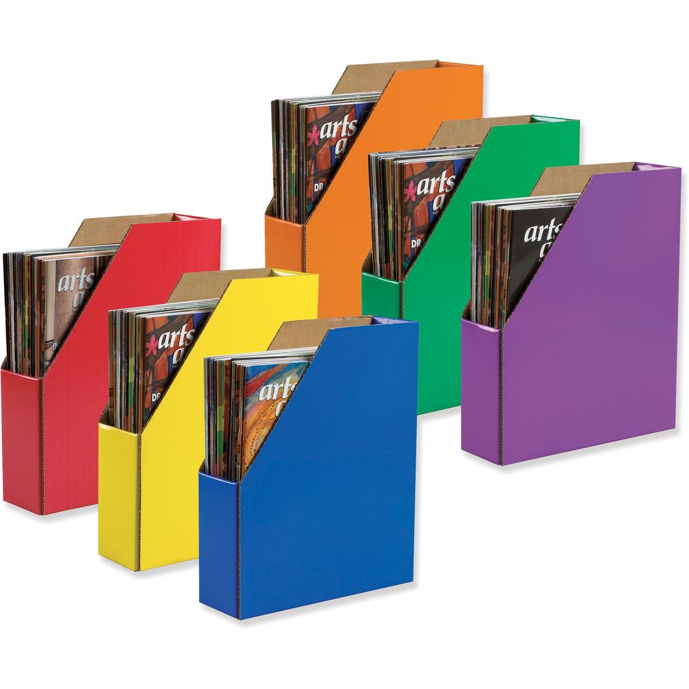 Classroom Keepers Magazine Holders - Assorted - Cardboard - 6 / Pack. Picture 1
