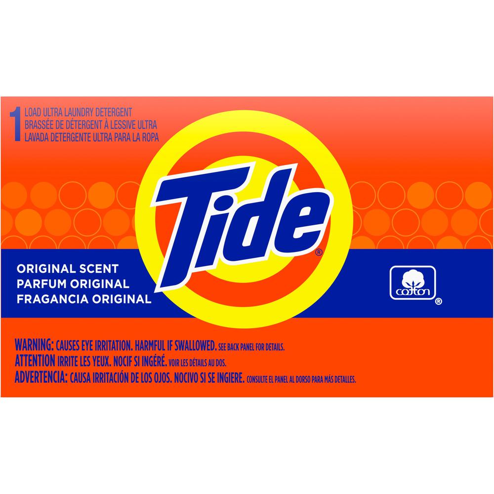 Tide Ultra Coin Vend Laundry Detergent - For Laundry - 1.45 oz (0.09 lb) - 156 / Carton - Orange, Blue. Picture 1