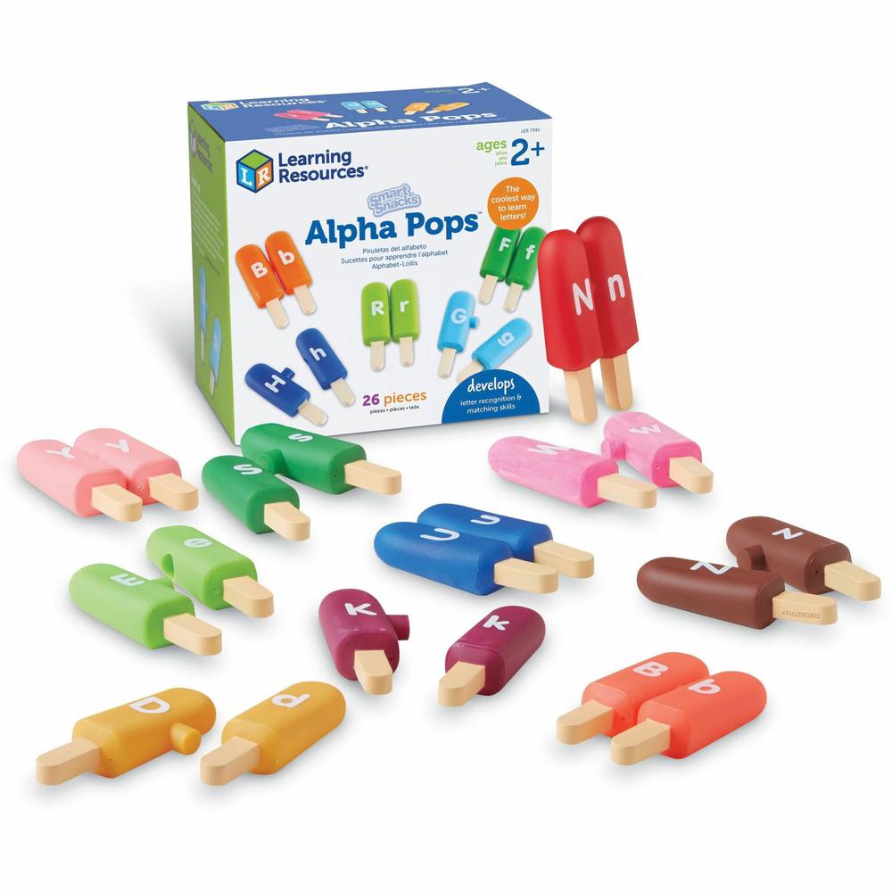 Smart Snacks Alpha Pops - Skill Learning: Visual, Color Identification, Letter Recognition, Expressive Language, Receptive Language, Quiz, Color Matching, Fine Motor, Imagination - 2 Year & Up - Multi. Picture 1