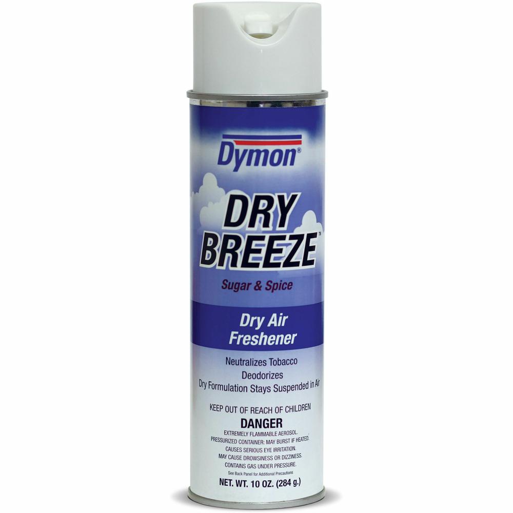 Dymon Dry Breeze Scented Dry Air Freshener - Aerosol - 20 fl oz (0.6 quart) - Sugar & Spice - 1 Each. Picture 1