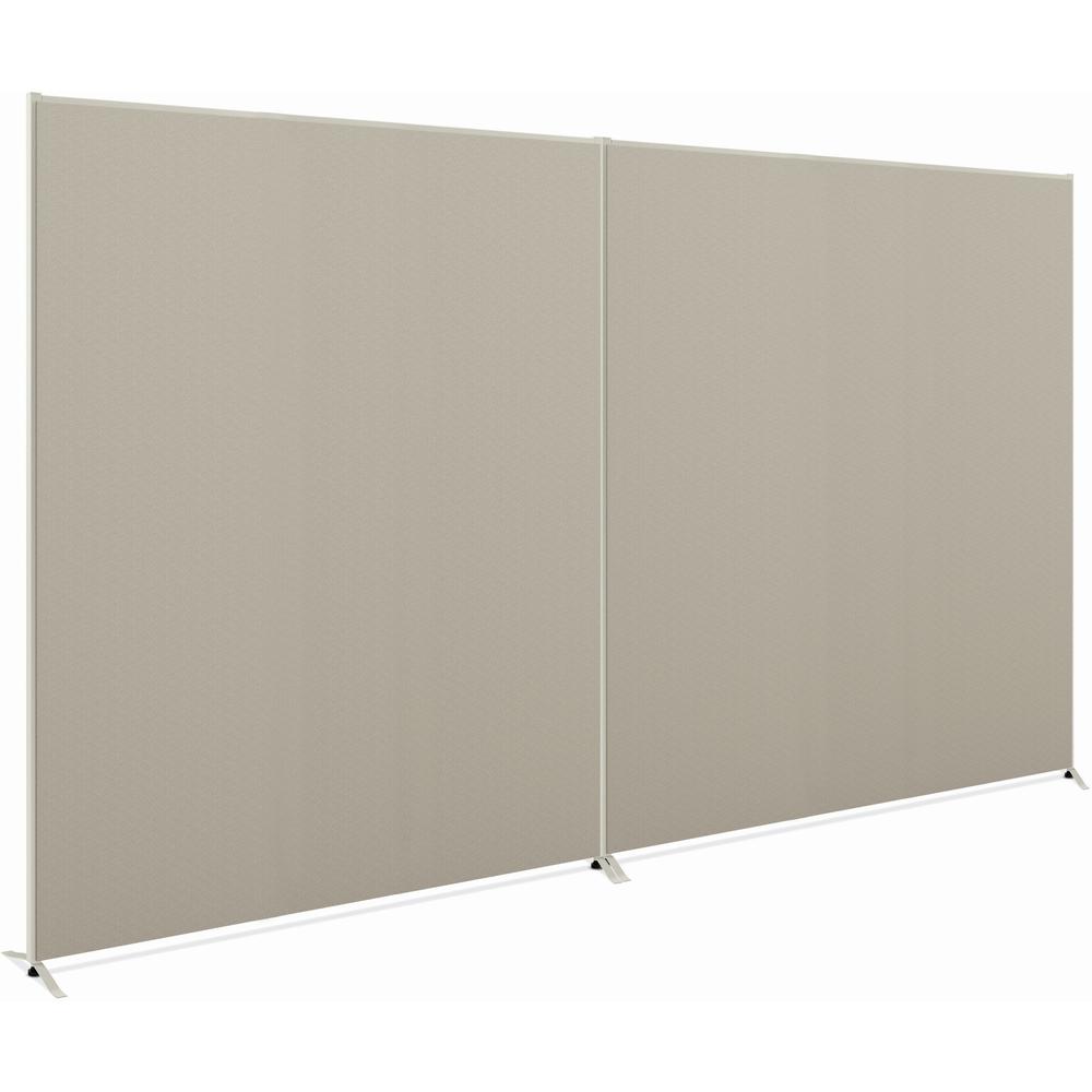 HON Verse HBV-P7260 Panel - 60" Width x 72" Height - Metal, Plastic, Fabric - Light Gray, Gray. Picture 1