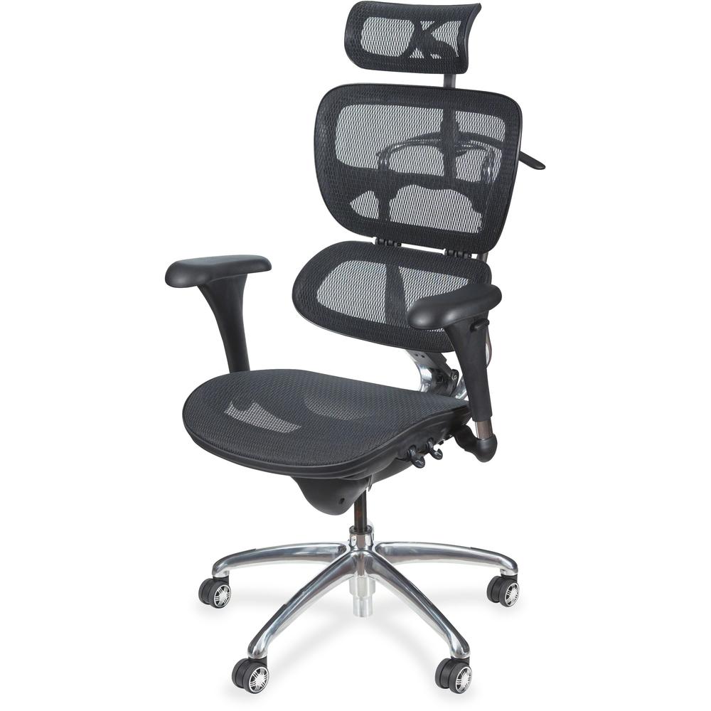 MooreCo Butterfly Chair - 5-star Base - Chrome Black - Armrest - 1 Each. The main picture.
