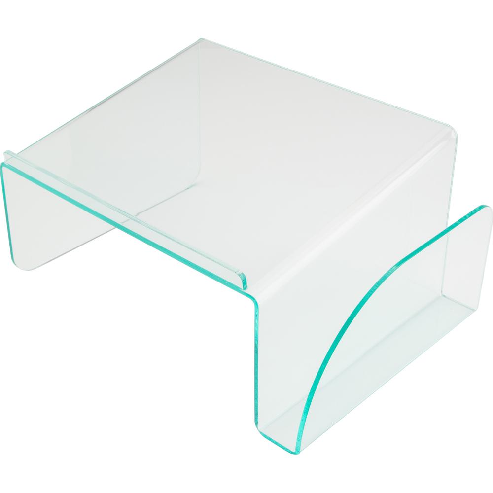 Lorell Phone Stand - 5.5" Height x 11" Width x 10" Depth - Acrylic - Clear, Green. Picture 1
