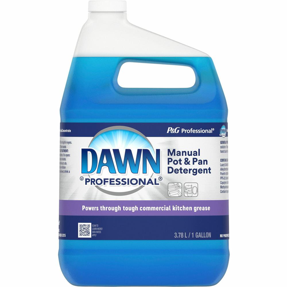 Dawn Manual Pot/Pan Detergent - Liquid - 128 fl oz (4 quart) - Original Scent - 1 Each - Blue. Picture 1