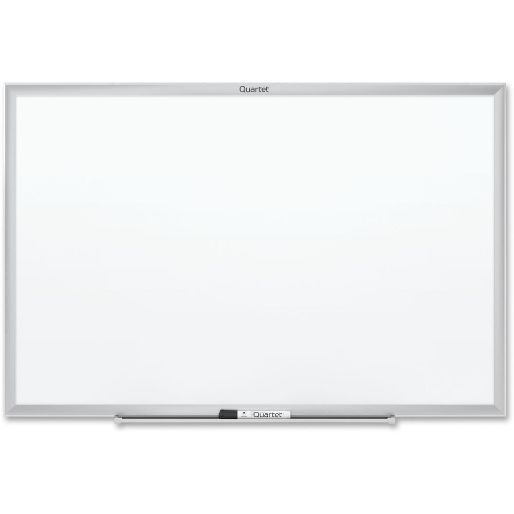 Quartet Classic Magnetic Whiteboard - 24" (2 ft) Width x 18" (1.5 ft) Height - White Painted Steel Surface - Silver Aluminum Frame - Horizontal/Vertical - Magnetic - 1 Each. Picture 1